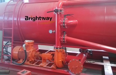 水化罐动力系统砂泵连接